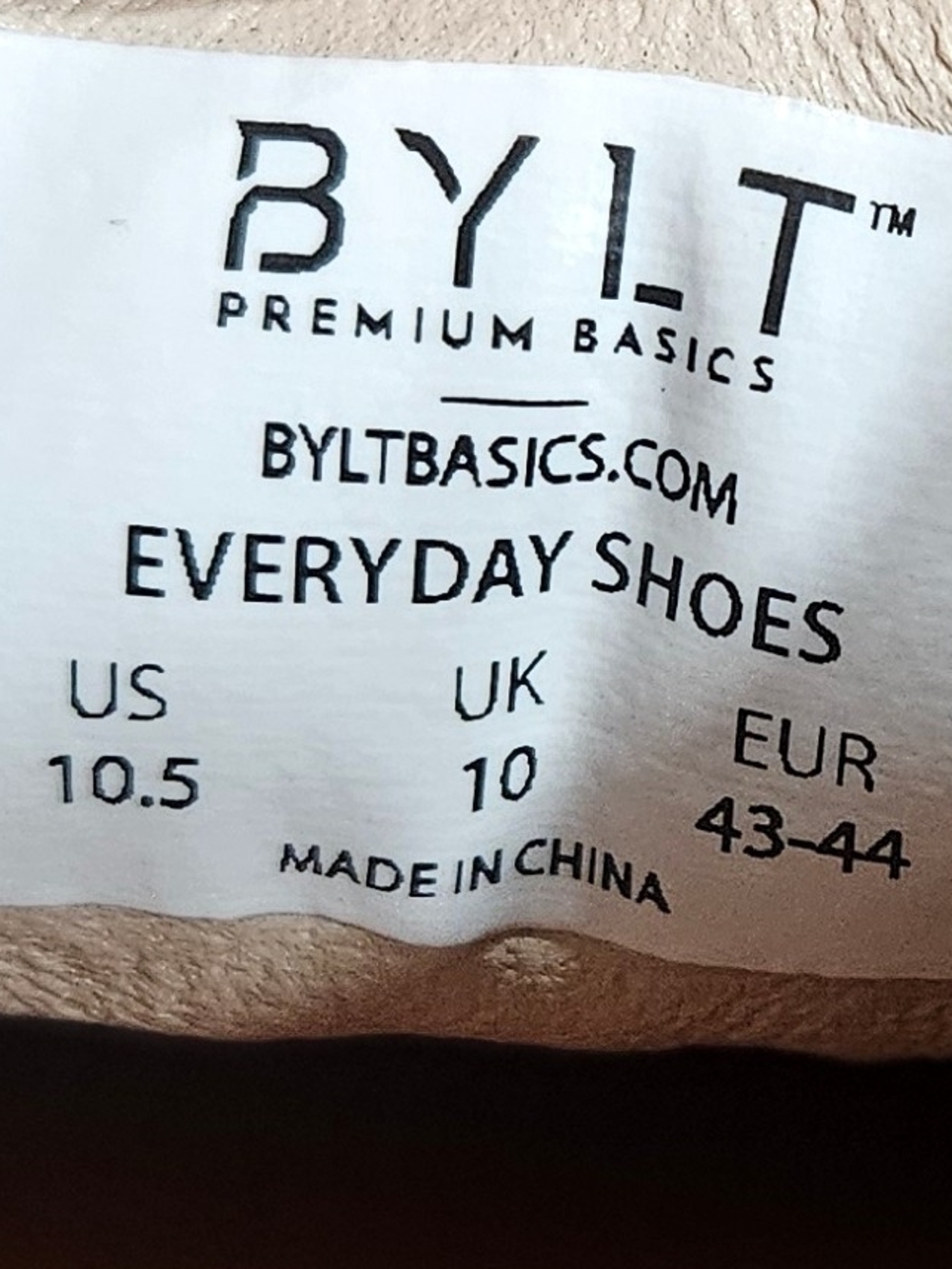 BYLT Basics Everyday Premium Suede Sneakers - Tan/Beige Men's Size 10.5 - Picture 8 of 13